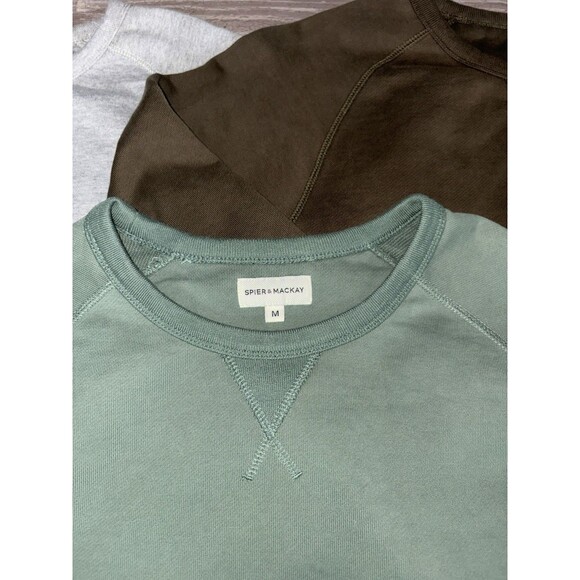 3 NWOT Super & Mackay Crewneck Sweatshirts Men’s Medium - Picture 2 of 5